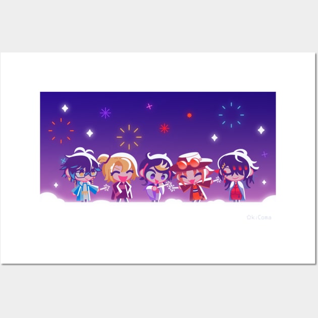 Luxiem & fireworks Wall Art by OkiComa